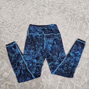 Fleo small blue print leggings